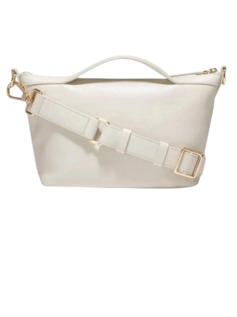 NWT Cole Haan Leather Grand Ambition Small Duffle Shoulder Bag Cream - Picture 2 of 16